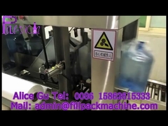 Máquina de produção de água de 1000BPH por galão com embalagem automática de filme