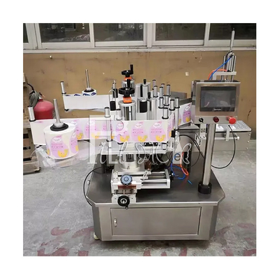 Equipamento esparadrapo lateral dobro dado forma especial da máquina de etiquetas da etiqueta do labeller da garrafa da garrafa lisa automática do quadrado fornecedor