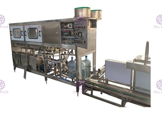 300bph 18.9l controle automático do Plc da máquina de enchimento da água de 5 galões fornecedor