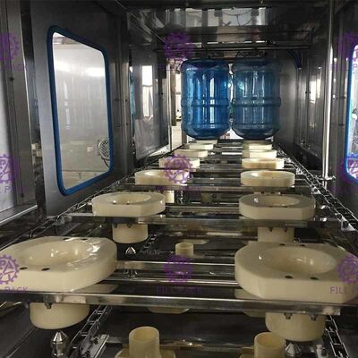 300BPH 18.9l controle do PLC da máquina de enchimento da água de 5 galões com tela táctil fornecedor