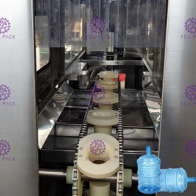 Sus 304 lavagem alcalina quente da água da máquina de enchimento da água de 5 galões fornecedor