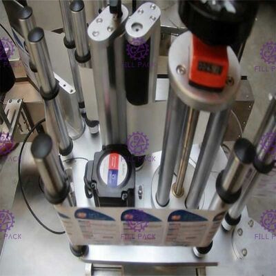 Equipamento esparadrapo lateral dobro dado forma especial da máquina de etiquetas da etiqueta do labeller da garrafa da garrafa lisa automática do quadrado fornecedor