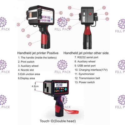 Impressora de código portátil Máquina portátil de codificação a jato de tinta para impressão de data e lote fornecedor