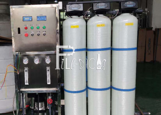 FRP filtra pre a máquina do tratamento da água da osmose reversa 500LPH fornecedor