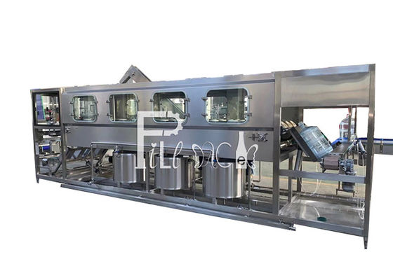 Máquina de enchimento de água 200BPH 5 galões 18,9L Sistema de linha semiautomático fornecedor