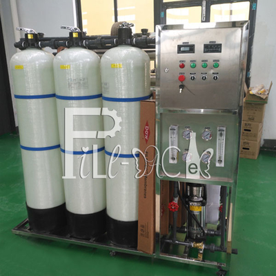 Máquina do filtro do tratamento da água do RO 500LPH com a membrana 4040 fornecedor