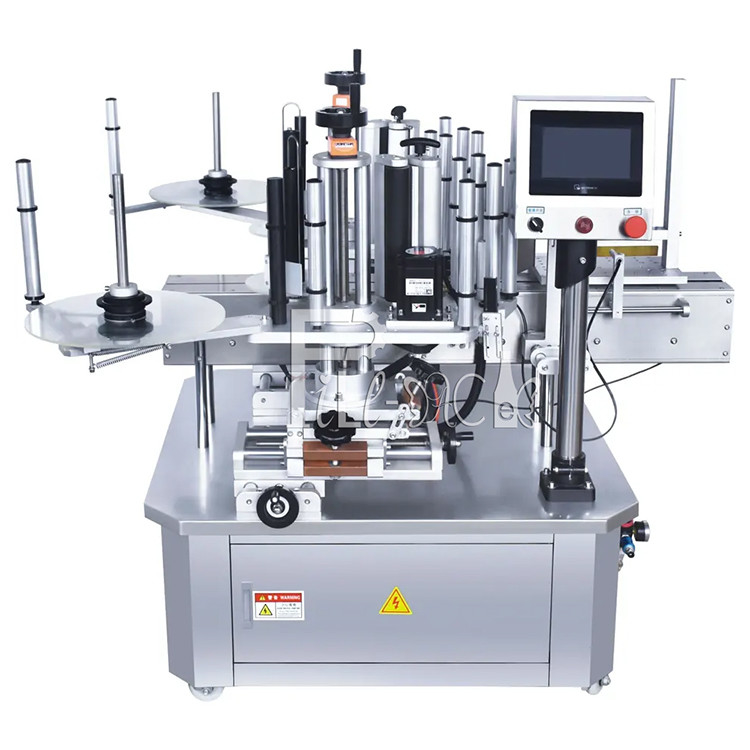 Equipamento esparadrapo lateral dobro dado forma especial da máquina de etiquetas da etiqueta do labeller da garrafa da garrafa lisa automática do quadrado fornecedor