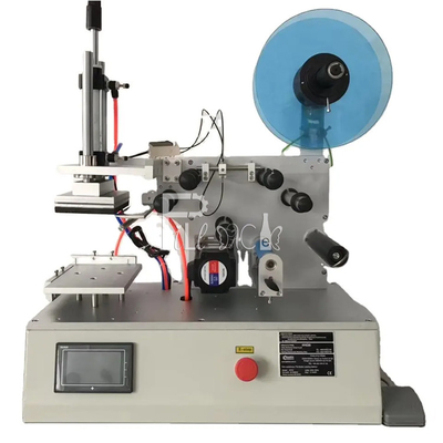O Labeller liso da garrafa do quadrado semiautomático range o único equipamento esparadrapo da máquina de etiquetas da etiqueta dos lados laterais ou dobro