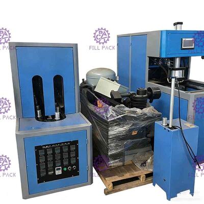 Garrafa plástica do ANIMAL DE ESTIMAÇÃO semi automático 5 galões máquina de molde do sopro de 20 litros com punho